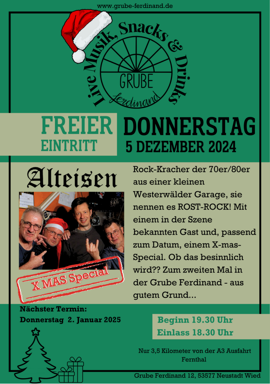 5. Dezember – Alteisen XMAS Special